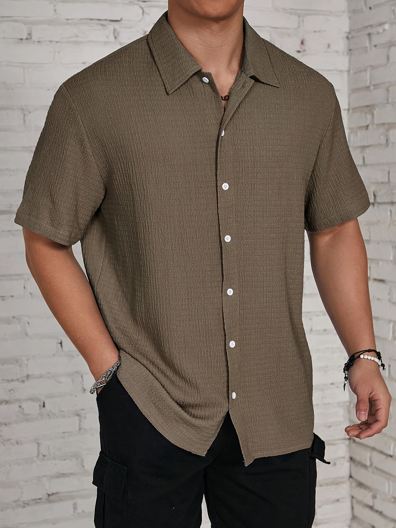 LAURENT MONACO | CHEMISE DE PRINTEMPS CLASSIQUE POUR HOMMES