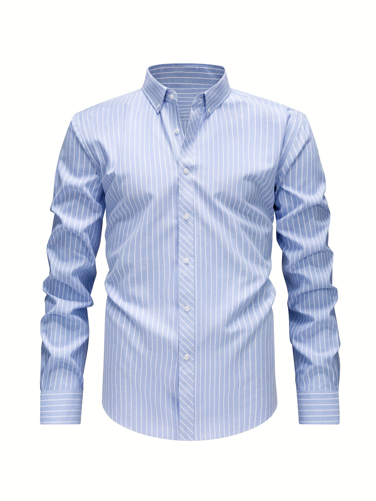 LAURENT MONACO | CHEMISE À RAYURES ET BOUTONS POUR HOMMES