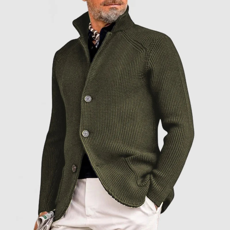 LAURENT MONACO | GILET EN MAILLE À COL MONTANT POUR HOMMES