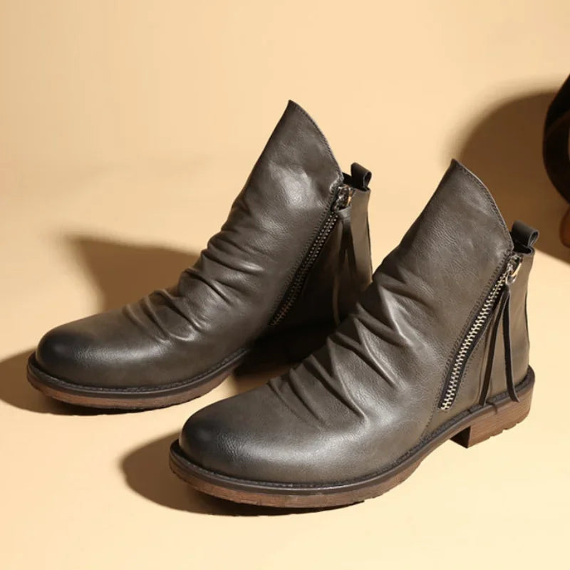 LAURENT MONACO | BOTTES EN CUIR ROYAL