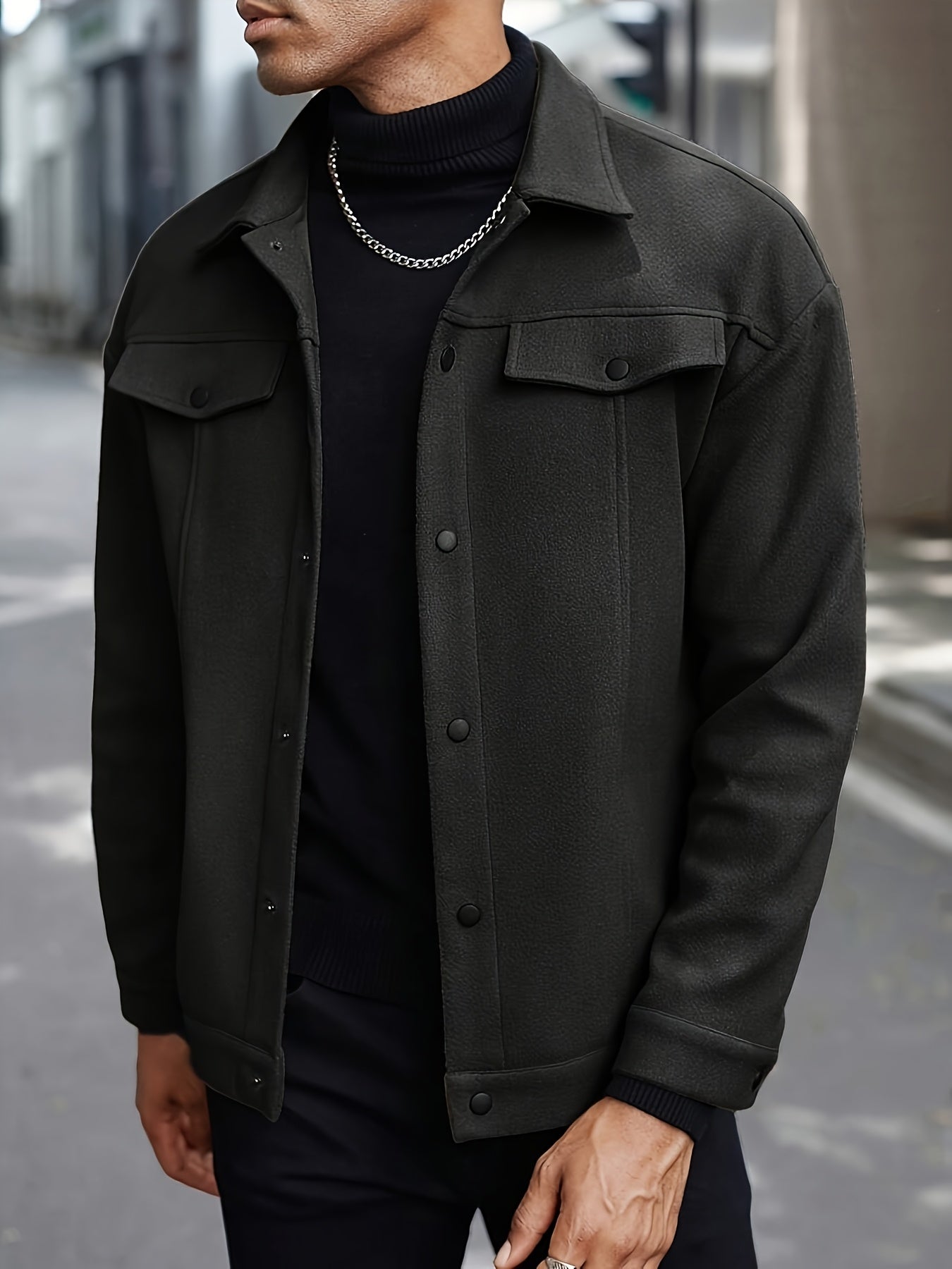 LAURENT MONACO | VESTE À REVERS POUR HOMMES