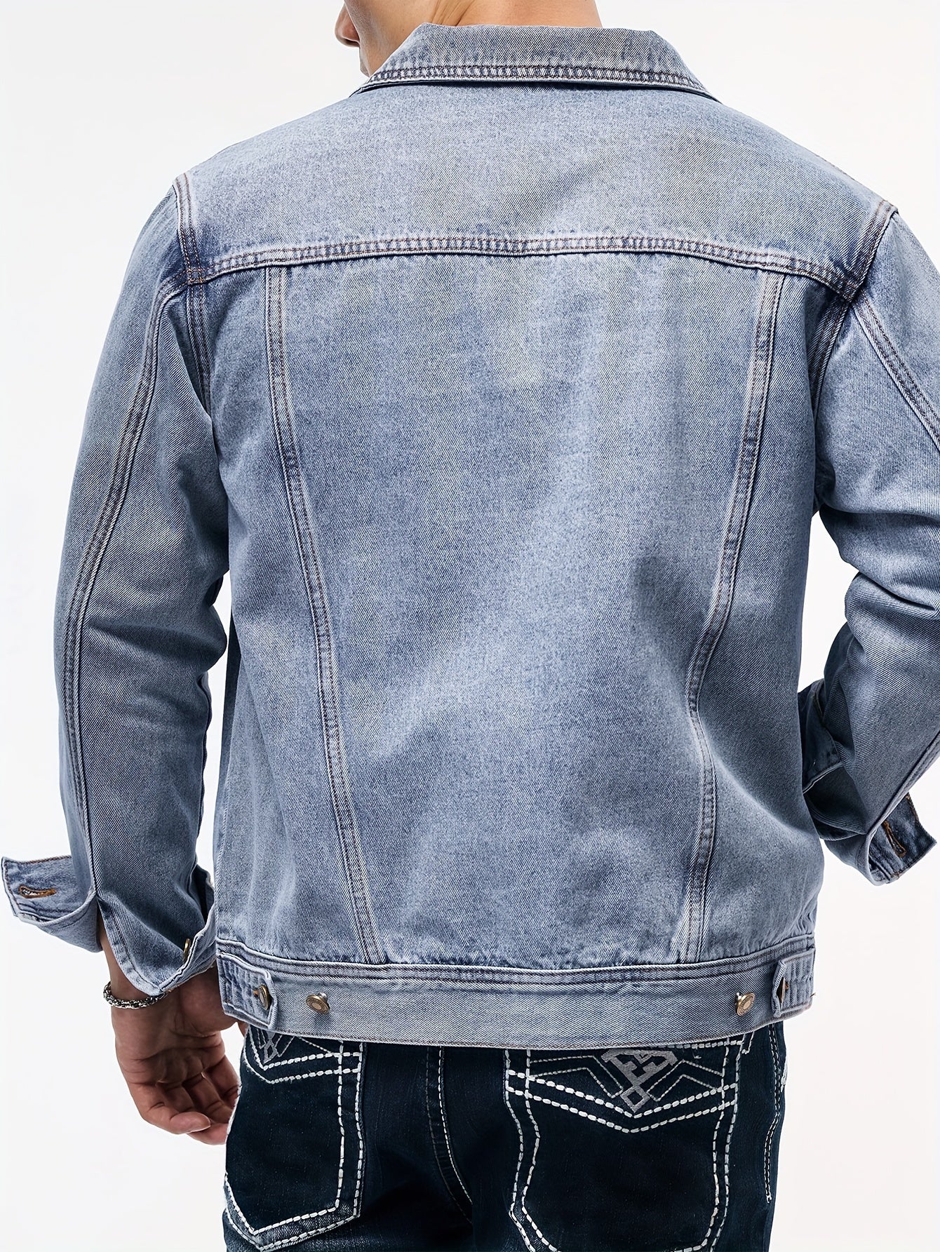 LAURENT MONACO | VESTE DE TRAVAIL EN DENIM POUR HOMMES