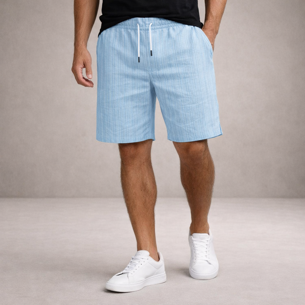 LAURENT MONACO | SHORTS D'ÉTÉ EN LIN POUR HOMMES