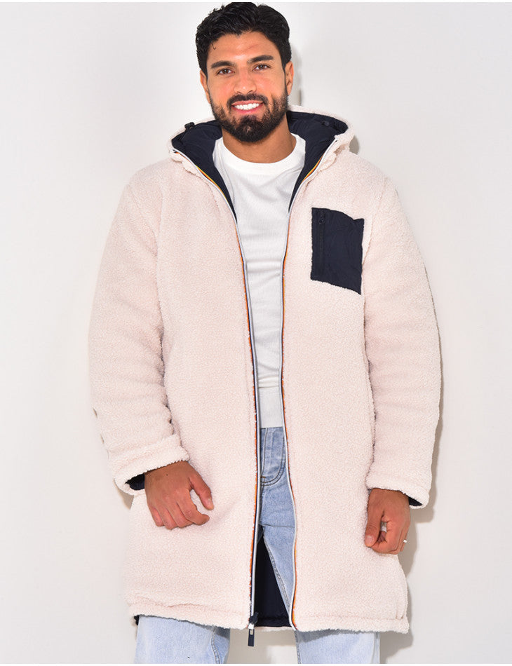 LAURENT MONACO | MANTEAU LONG RÉVERSIBLE CHAUD POUR HOMME