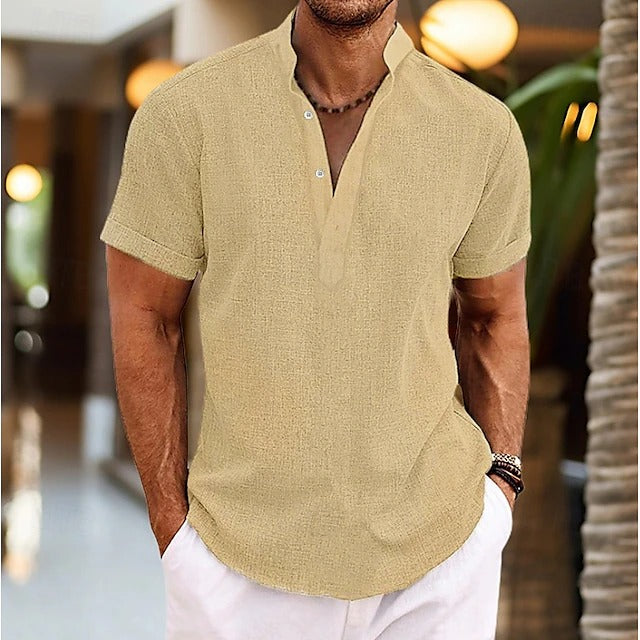LAURENT MONACO | CHEMISE POPOVER TEXTURÉE POUR HOMME