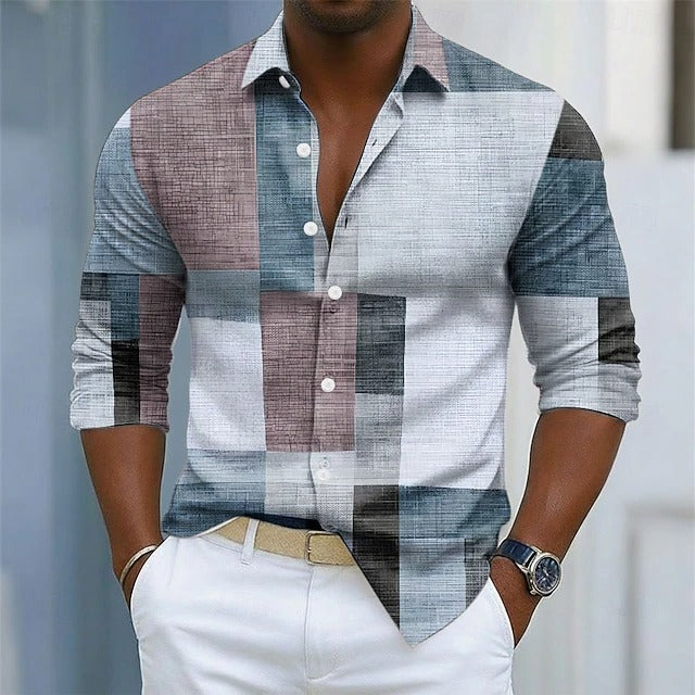 LAURENT MONACO | CHEMISE GÉOMÉTRIQUE POUR HOMME
