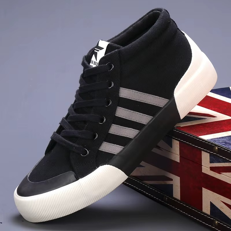 LAURENT MONACO | CHAUSSURES HAUTES EN TOILE POUR HOMMES