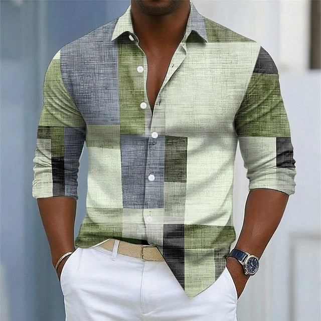 LAURENT MONACO | CHEMISE GÉOMÉTRIQUE POUR HOMME