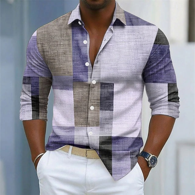 LAURENT MONACO | CHEMISE GÉOMÉTRIQUE POUR HOMME