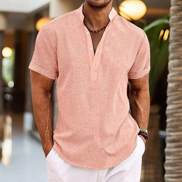 LAURENT MONACO | CHEMISE POPOVER TEXTURÉE POUR HOMME