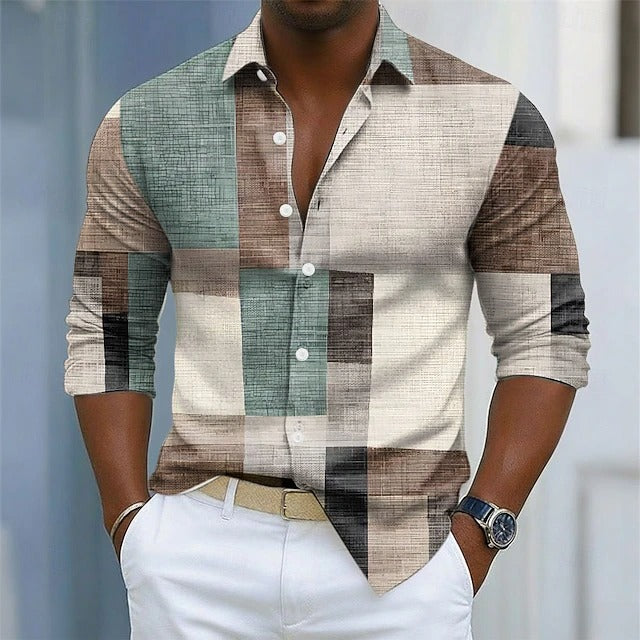 LAURENT MONACO | CHEMISE GÉOMÉTRIQUE POUR HOMME