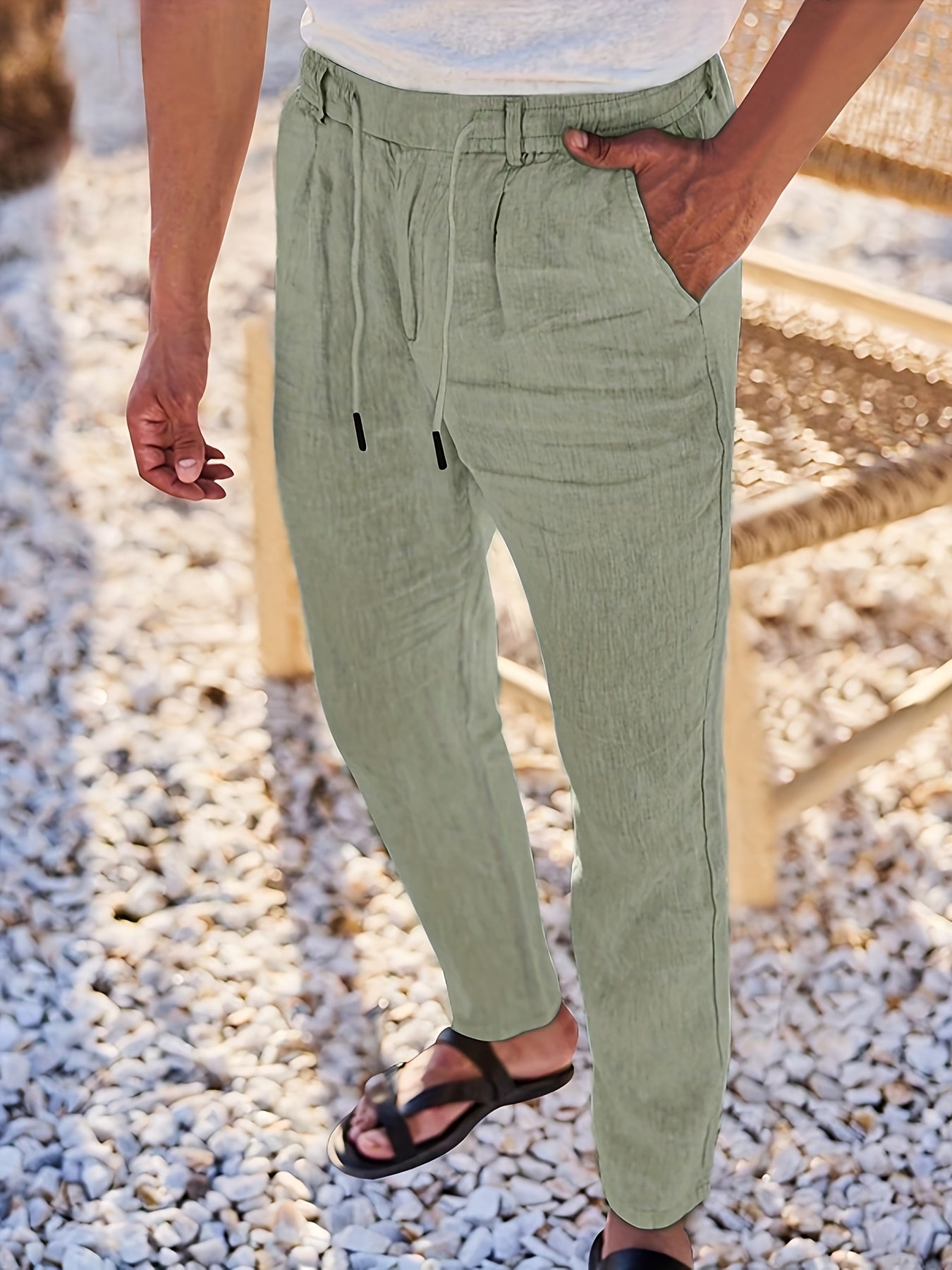 LAURENT MONACO | PANTALON À JAMBE DROITE POUR HOMMES