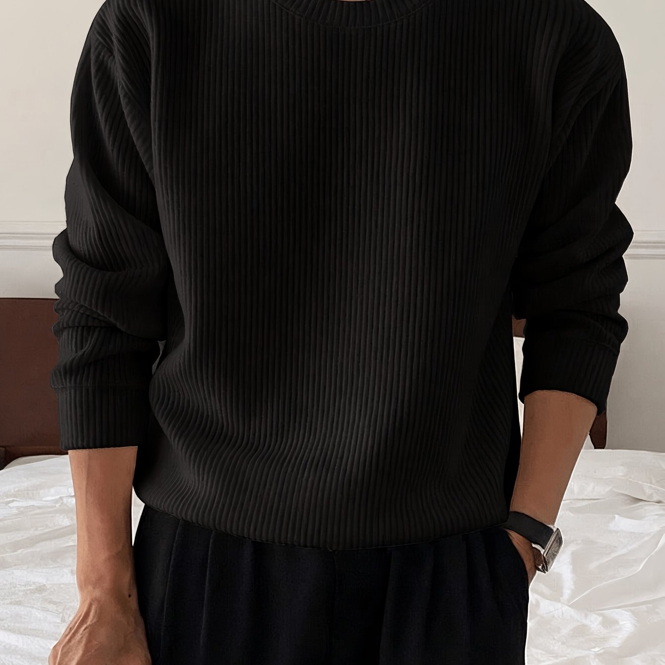 LAURENT MONACO | PULL EN MAILLE AMPLE POUR HOMMES