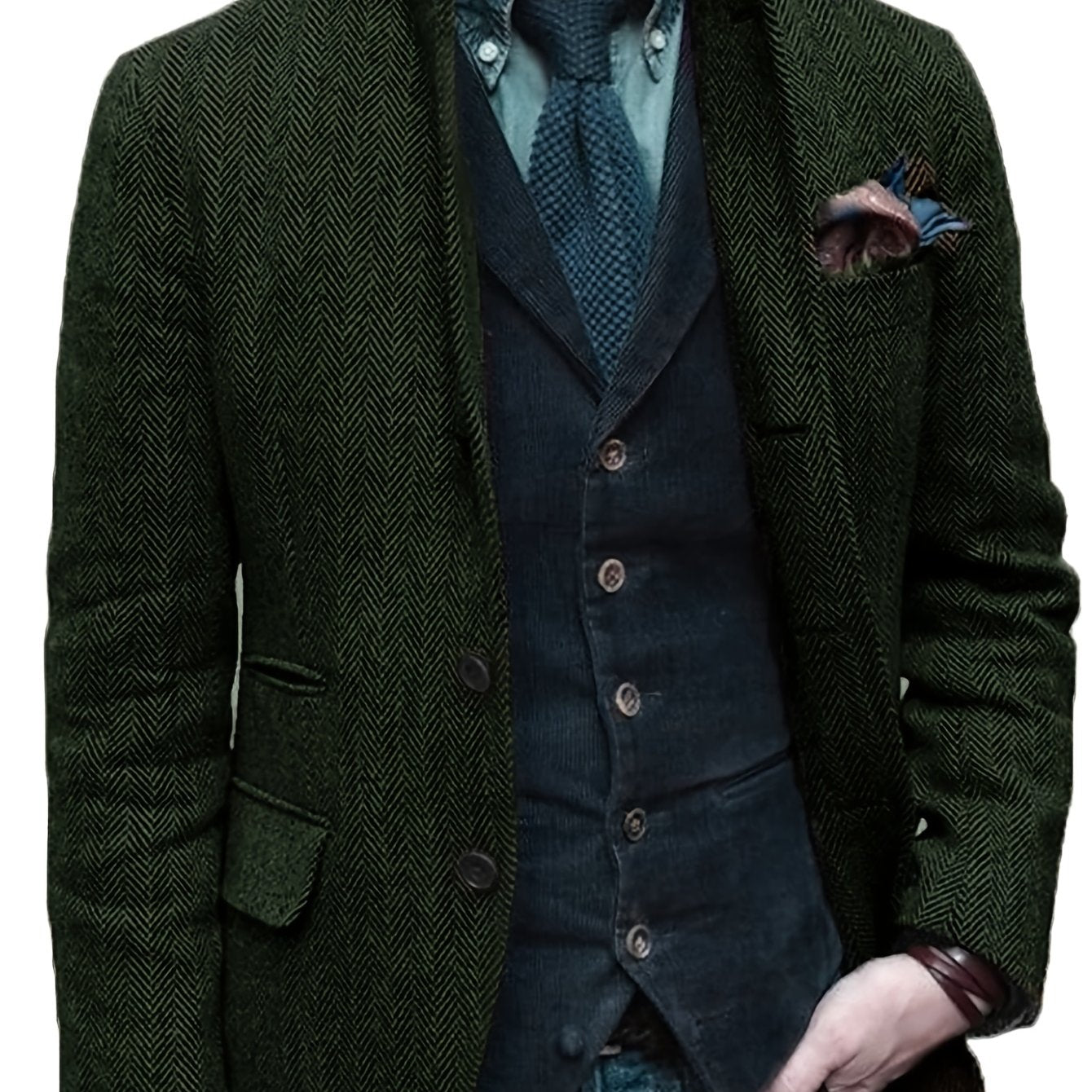 LAURENT MONACO | VESTE À REVERS VINTAGE POUR HOMMES