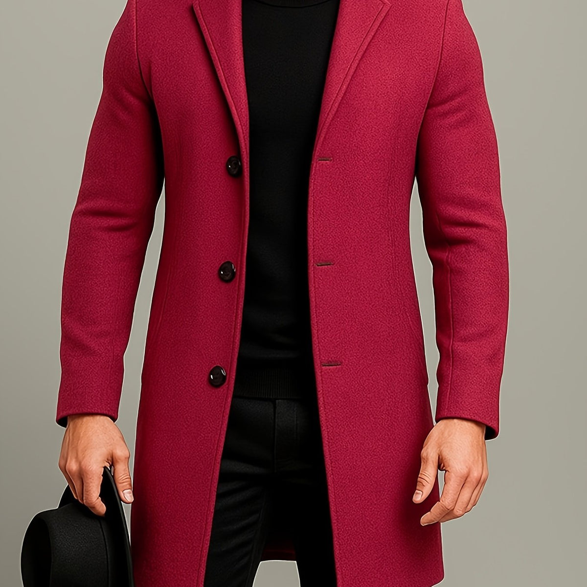 LAURENT MONACO | VESTE À REVERS ET BOUTONS POUR HOMMES