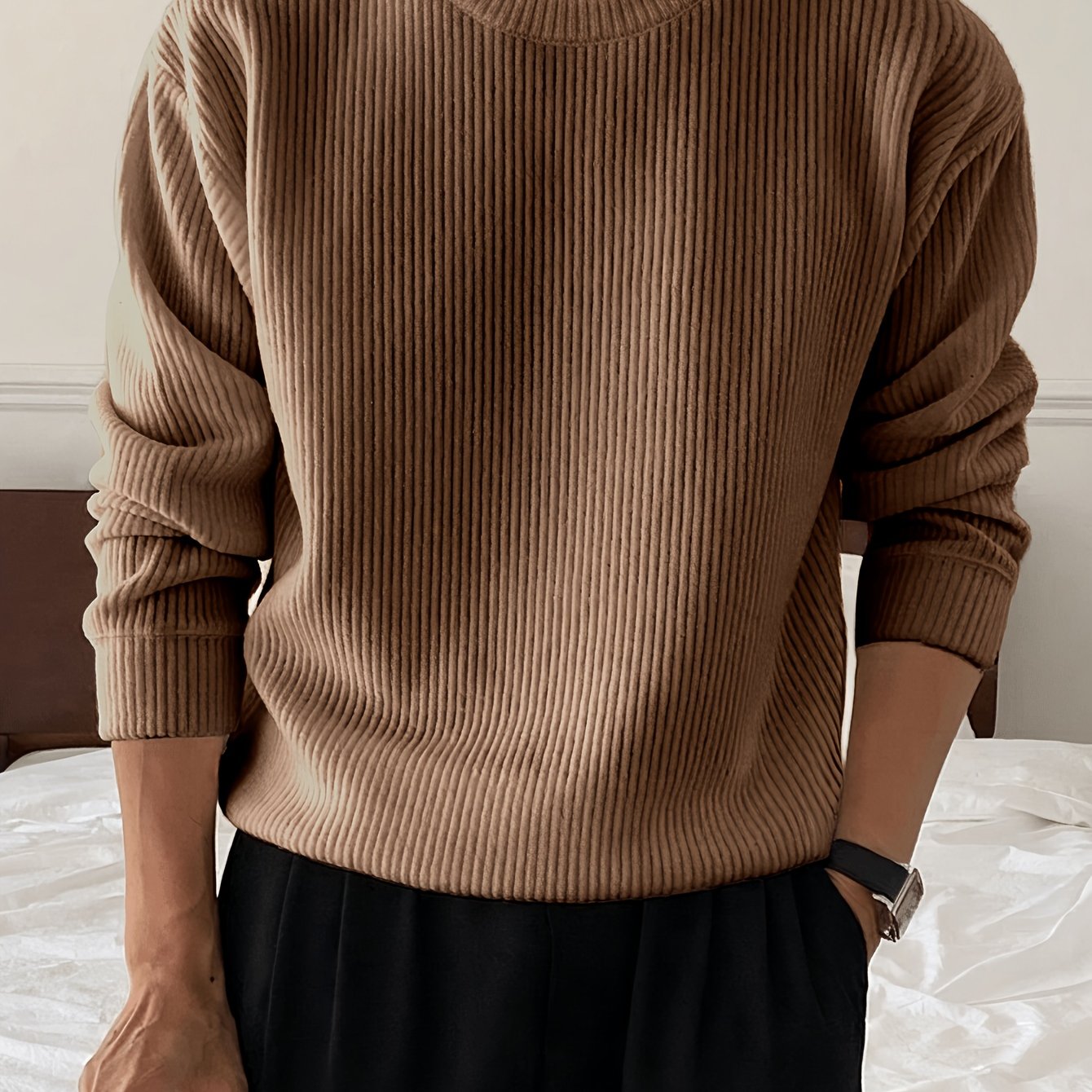 LAURENT MONACO | PULL EN MAILLE AMPLE POUR HOMMES