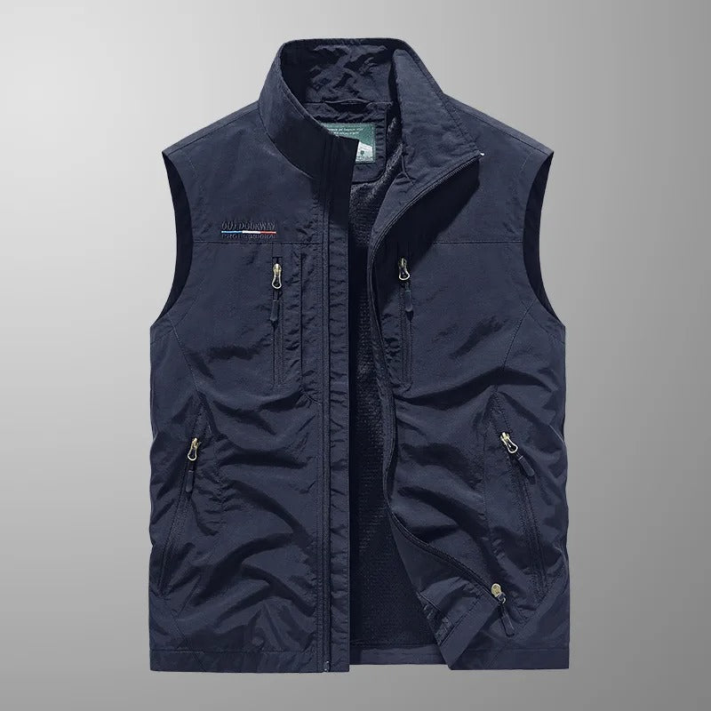 LAURENT MONACO | GILET ZIP EXTERIEUR POUR HOMMES
