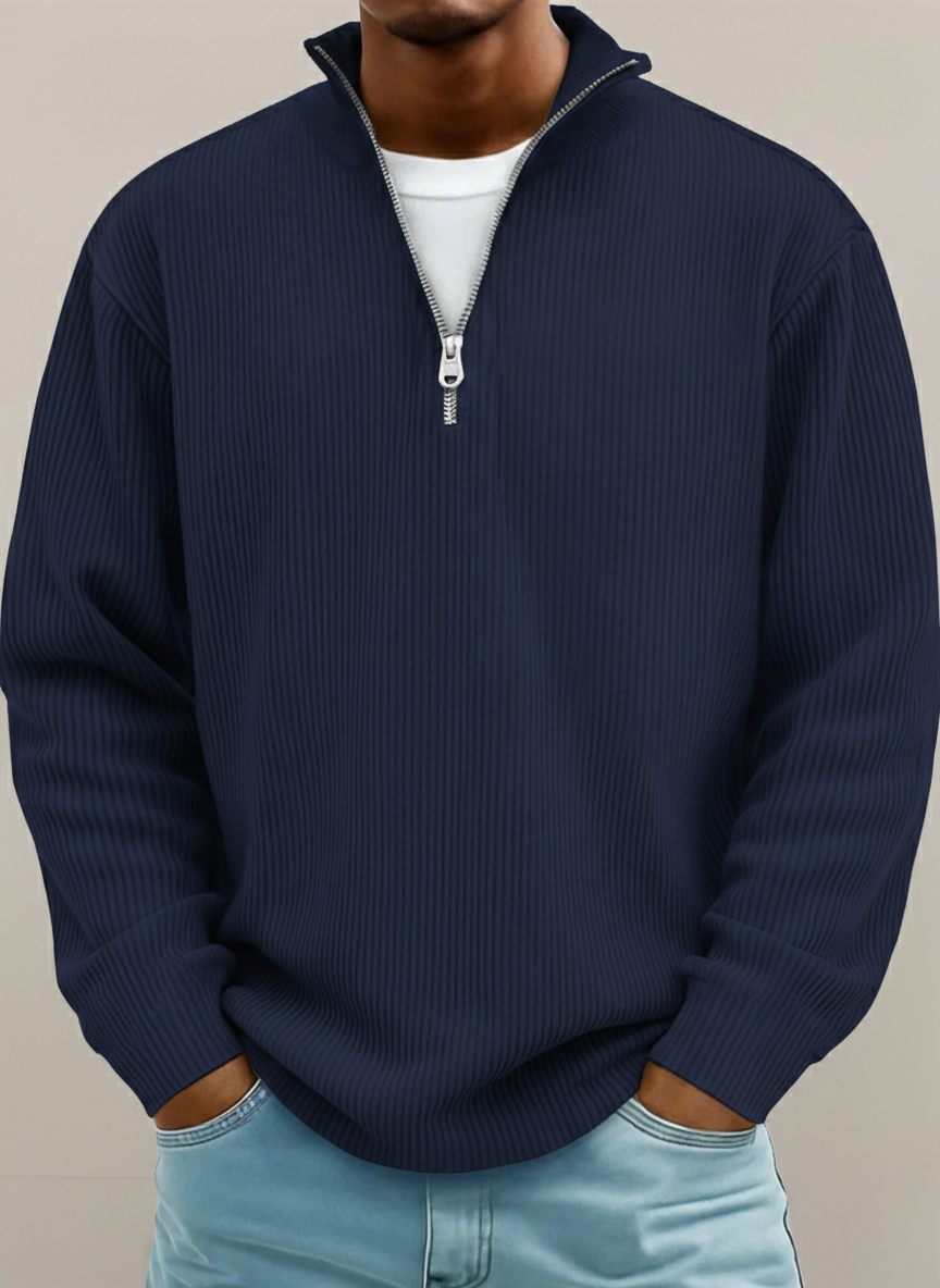 LAURENT MONACO | PULL DEMI-ZIP POUR HOMME