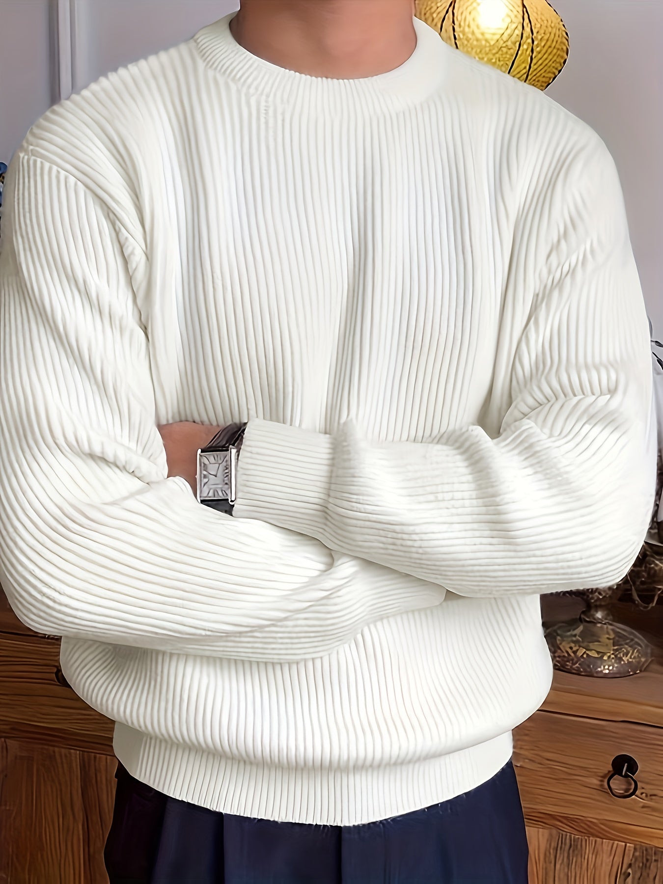 LAURENT MONACO | PULL EN MAILLE AMPLE POUR HOMMES