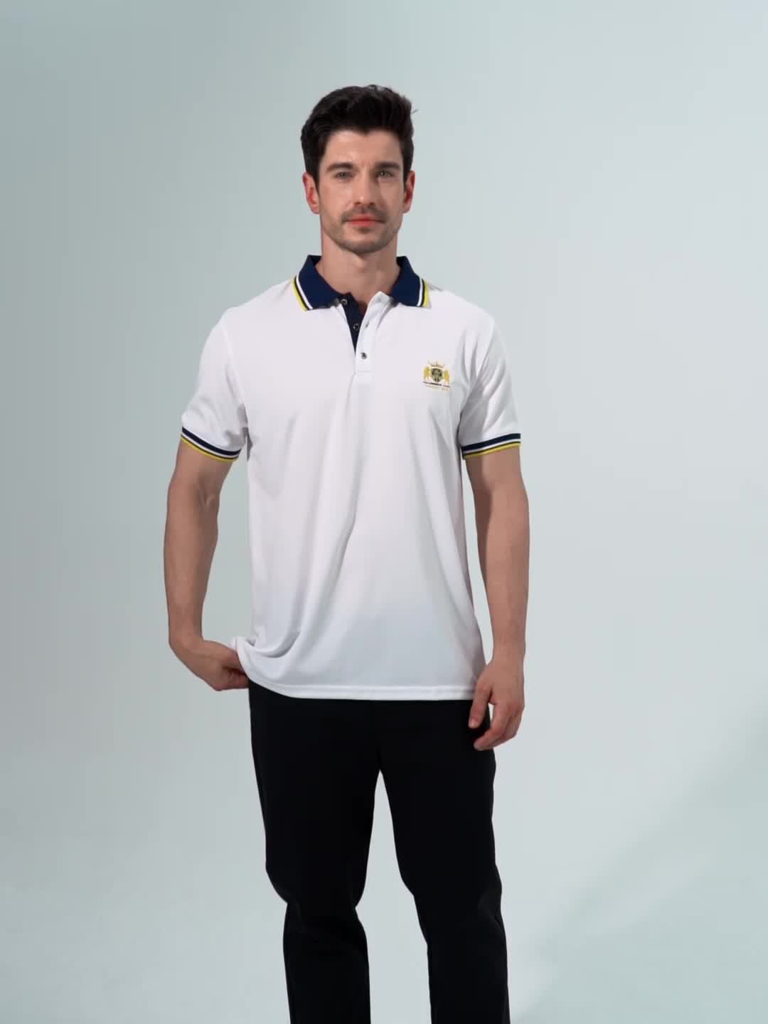 LAURENT MONACO | POLO À COL MODERNE POUR HOMMES