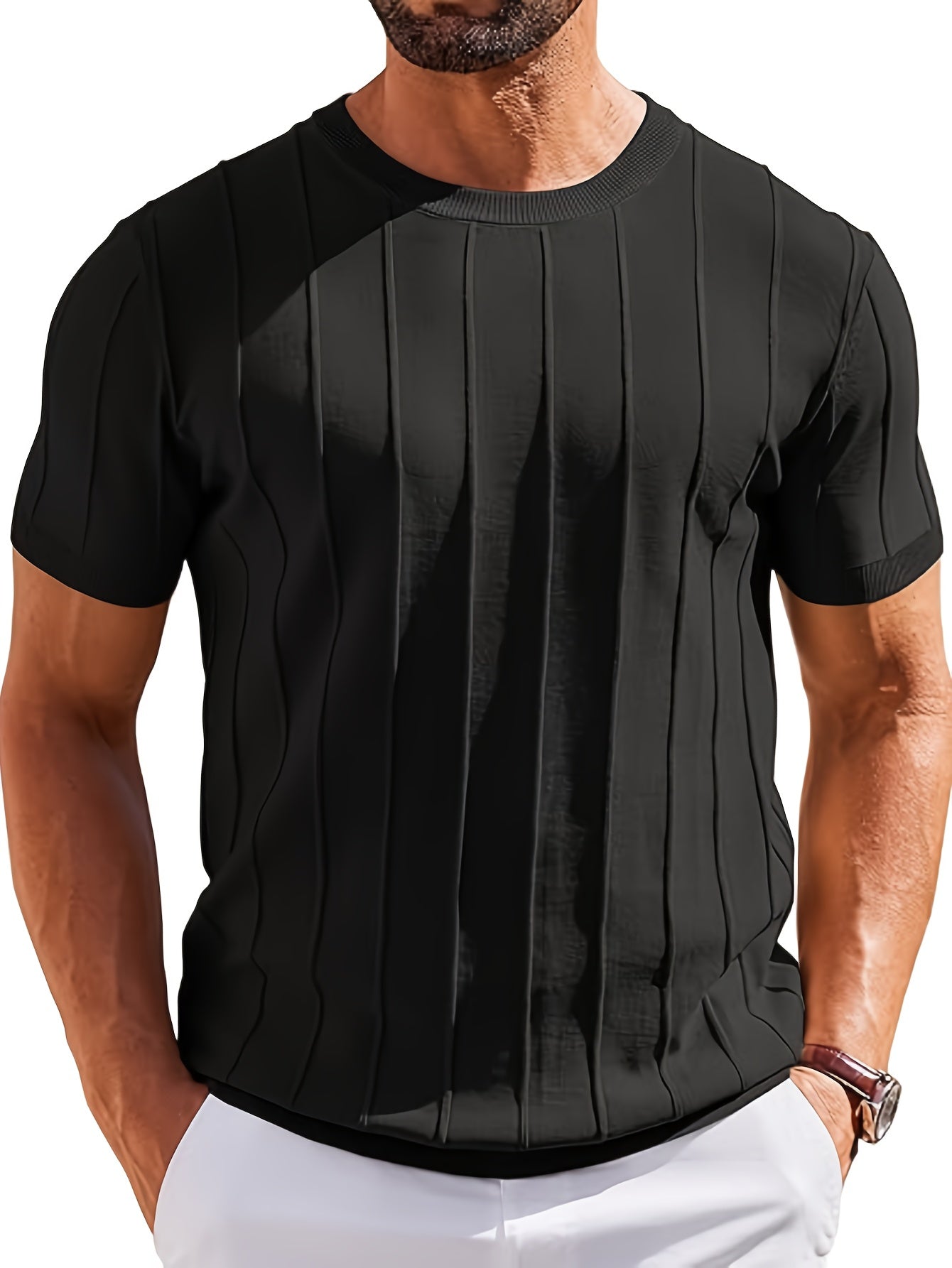LAURENT MONACO | CHEMISE EN MAILLE COTONNÉE POUR HOMMES