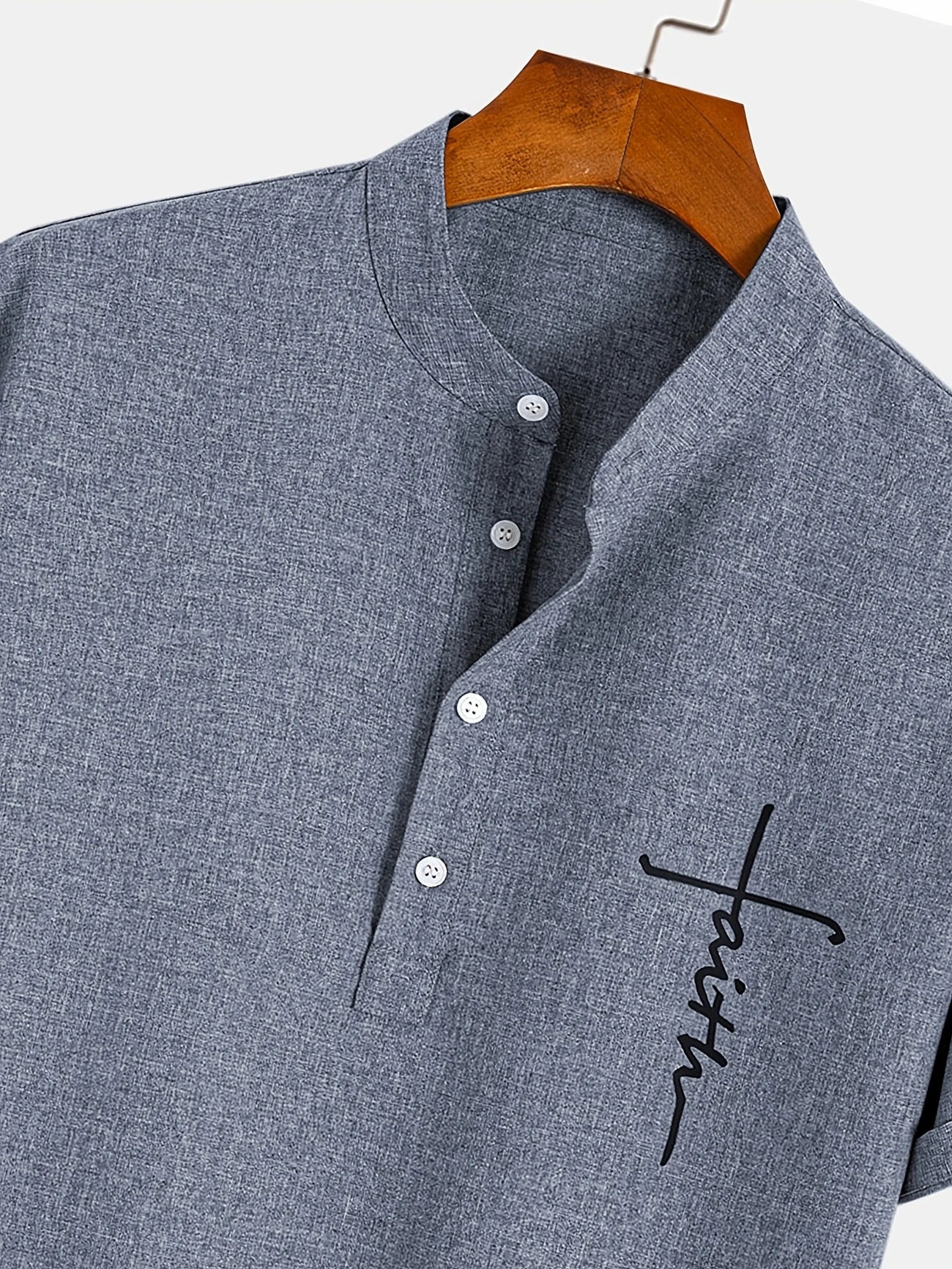 LAURENT MONACO | CHEMISE À COL MONTANT POUR HOMMES