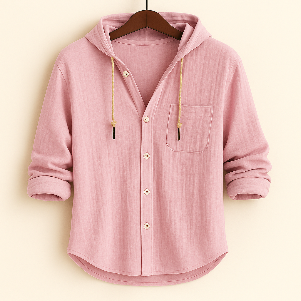LAURENT MONACO | CHEMISE DE LUXE EN COTON DOUX AVEC CAPUCHE