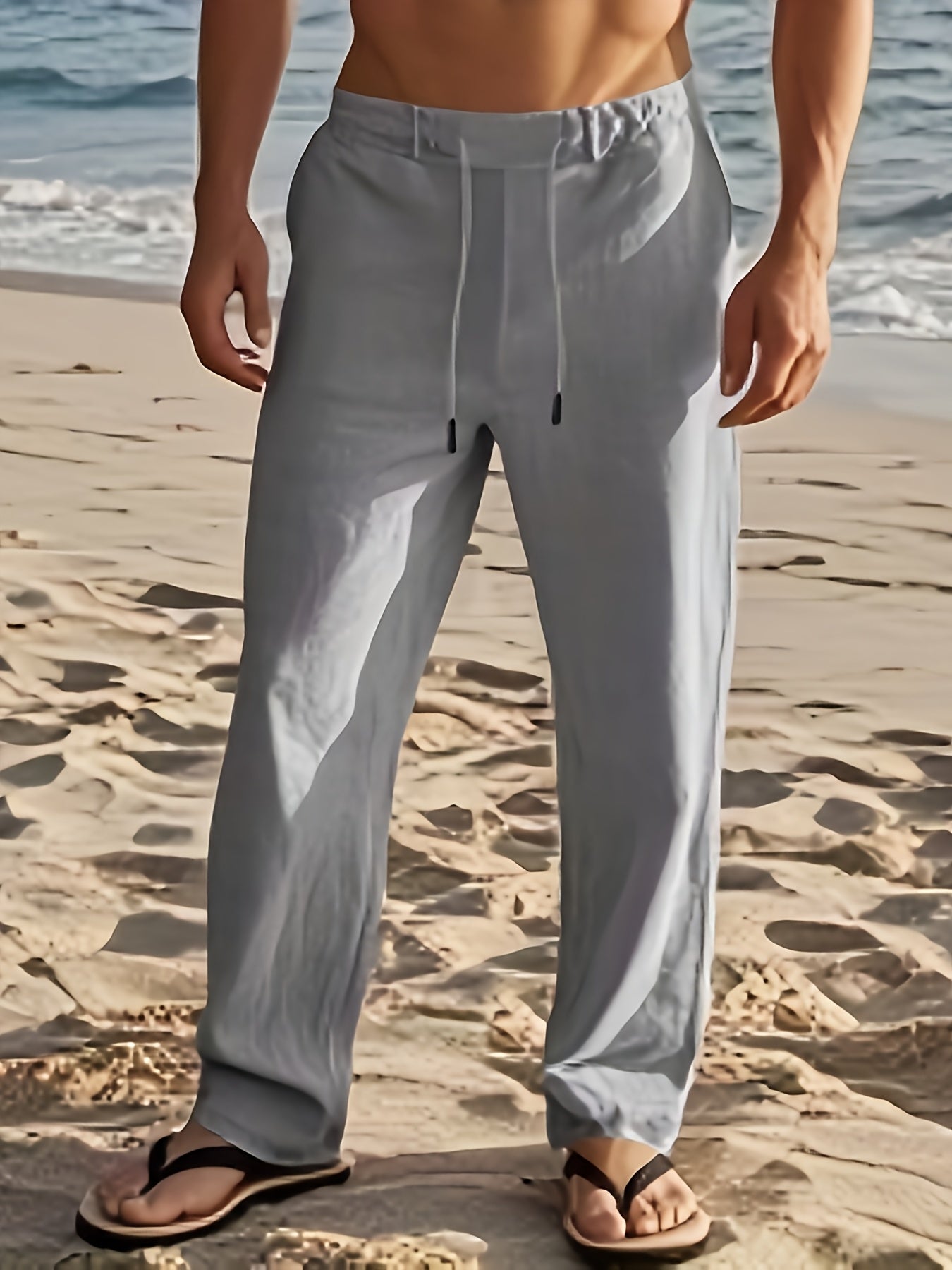 LAURENT MONACO | PANTALON EN LIN POUR HOMMES