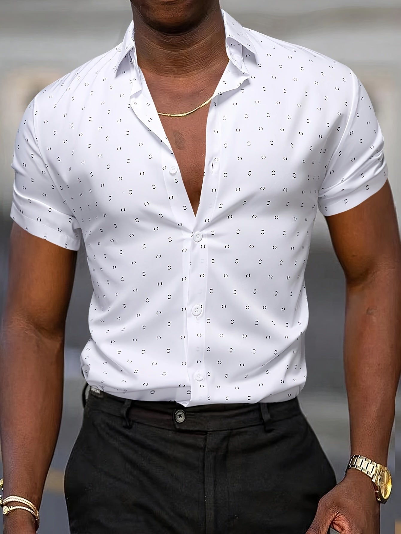 LAURENT MONACO | CHEMISE À IMPRIMÉ TROPICAL POUR HOMMES
