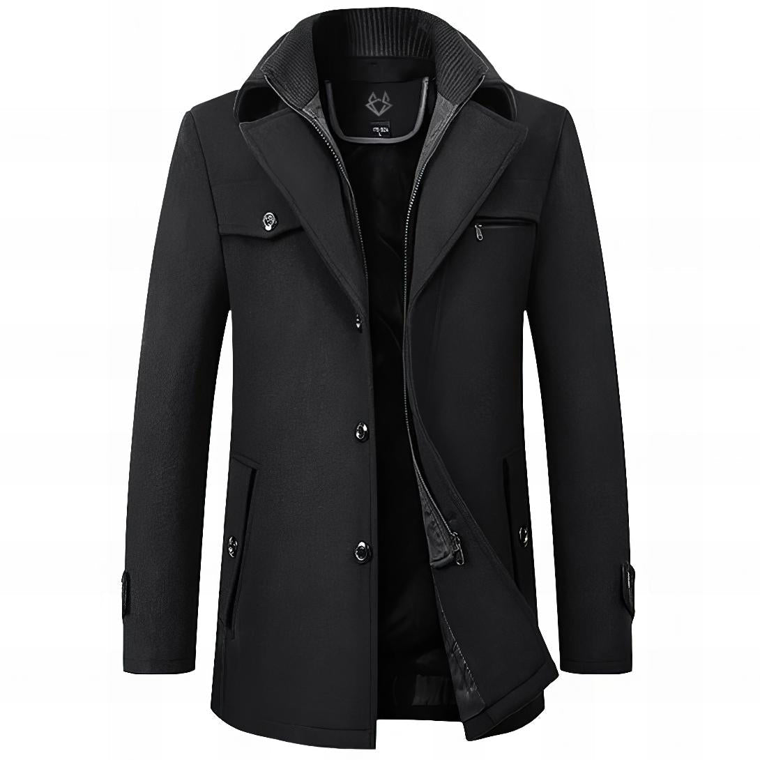 LAURENT MONACO | MANTEAU ÉLÉGANT STRUCTURÉ POUR HOMME