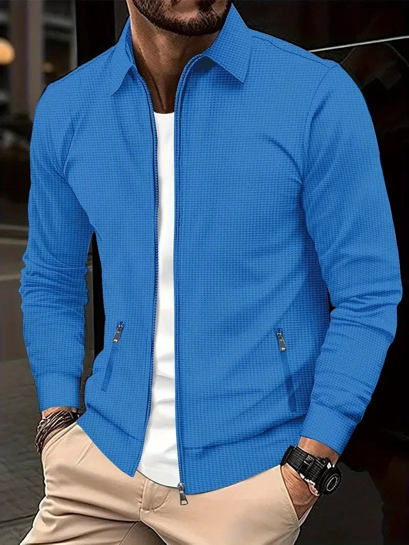 LAURENT MONACO | CARDIGAN À COL HAUT ET FERMETURE ÉCLAIR POUR HOMMES