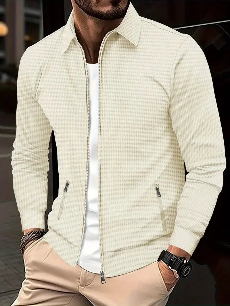 LAURENT MONACO | CARDIGAN À COL HAUT ET FERMETURE ÉCLAIR POUR HOMMES