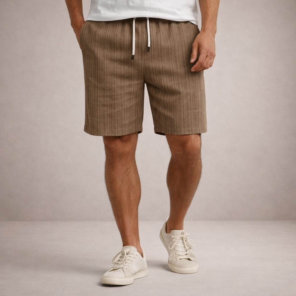 LAURENT MONACO | SHORTS D'ÉTÉ EN LIN POUR HOMMES