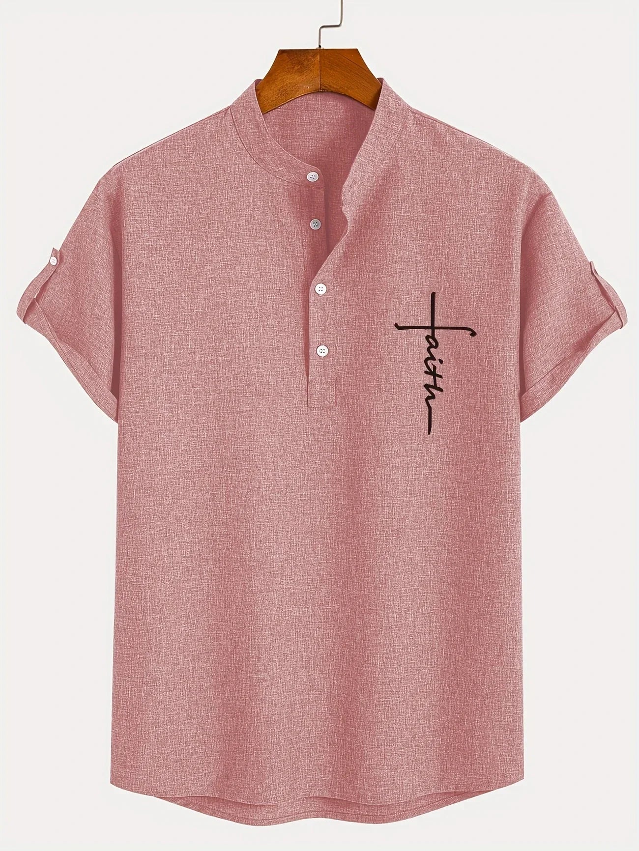 LAURENT MONACO | CHEMISE À COL MONTANT POUR HOMMES