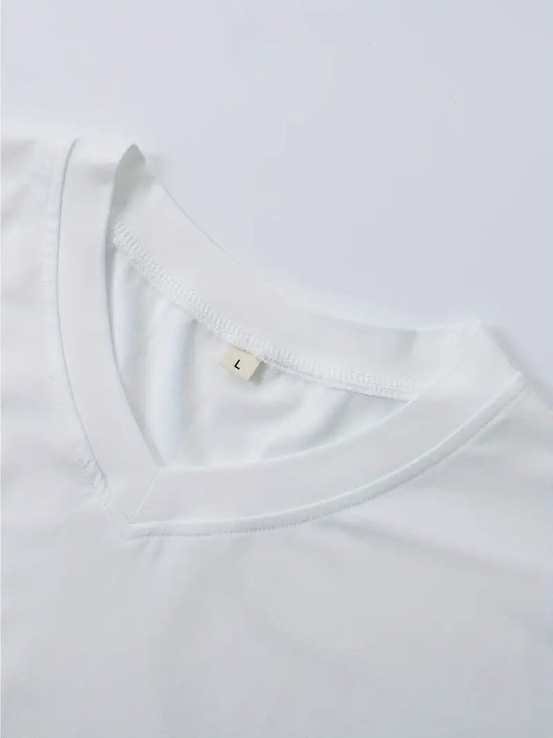 LAURENT MONACO | T-SHIRT À COL EN V POUR HOMMES