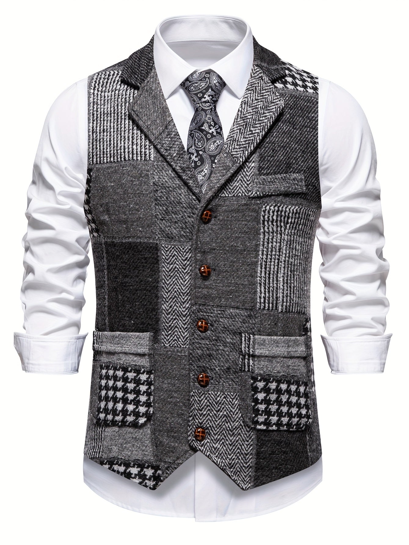 LAURENT MONACO | GILET EN TWEED POUR HOMMES
