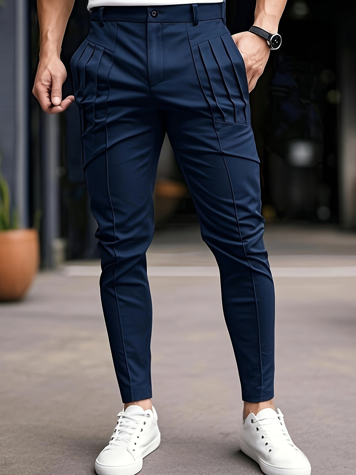 LAURENT MONACO | PANTALON SLIM CASUAL POUR HOMMES