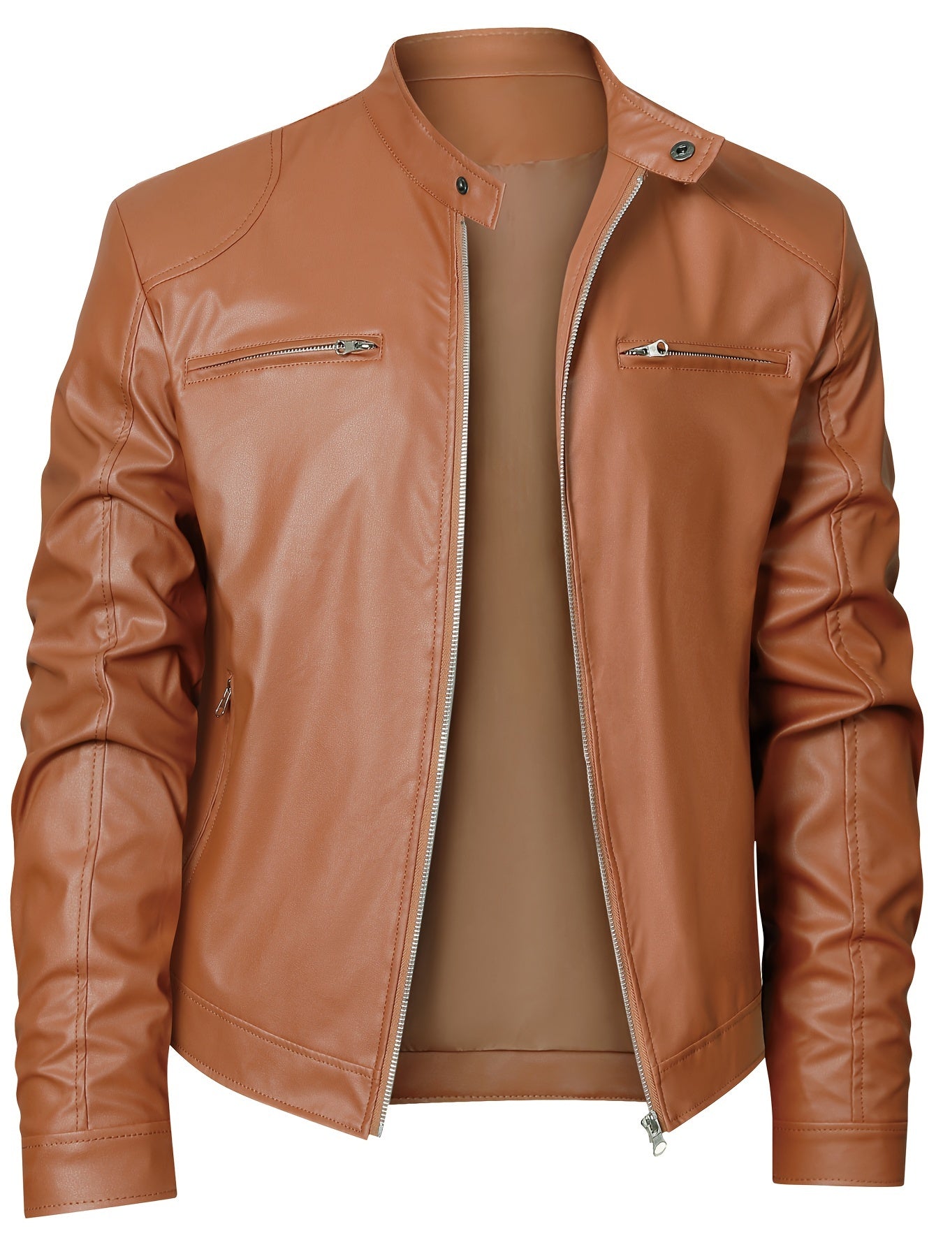 LAURENT MONACO | VESTE MOTARD À FERMETURE ÉCLAIR POUR HOMMES