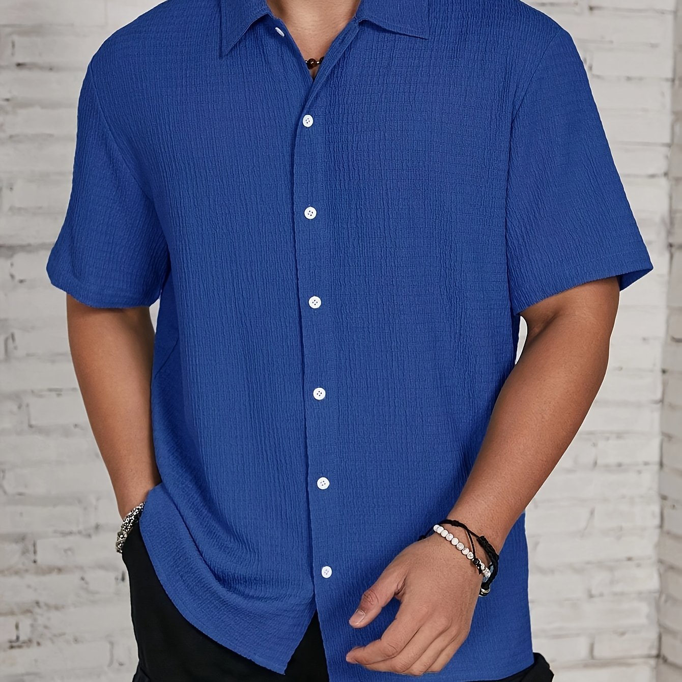 LAURENT MONACO | CHEMISE DE PRINTEMPS CLASSIQUE POUR HOMMES