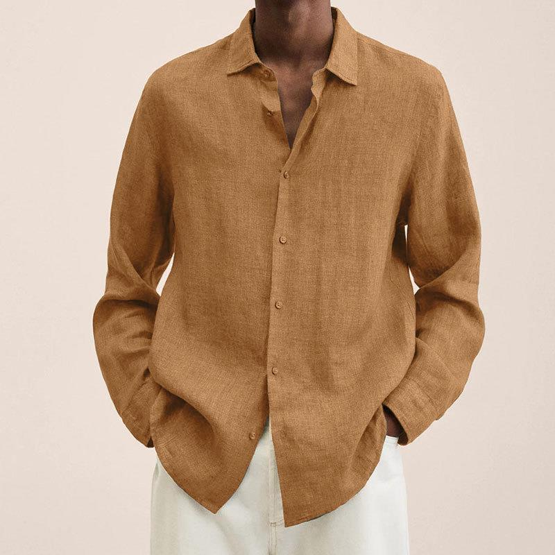 LAURENT MONACO | CHEMISE À BOUTONS EN LIN POUR HOMME