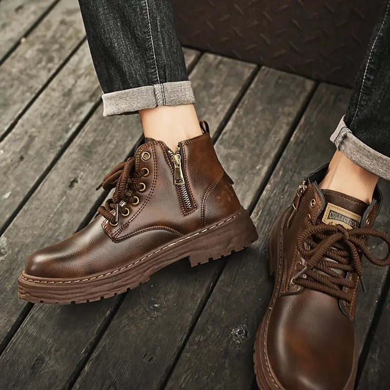 LAURENT MONACO | BOTTES EN CUIR VÉRITABLE