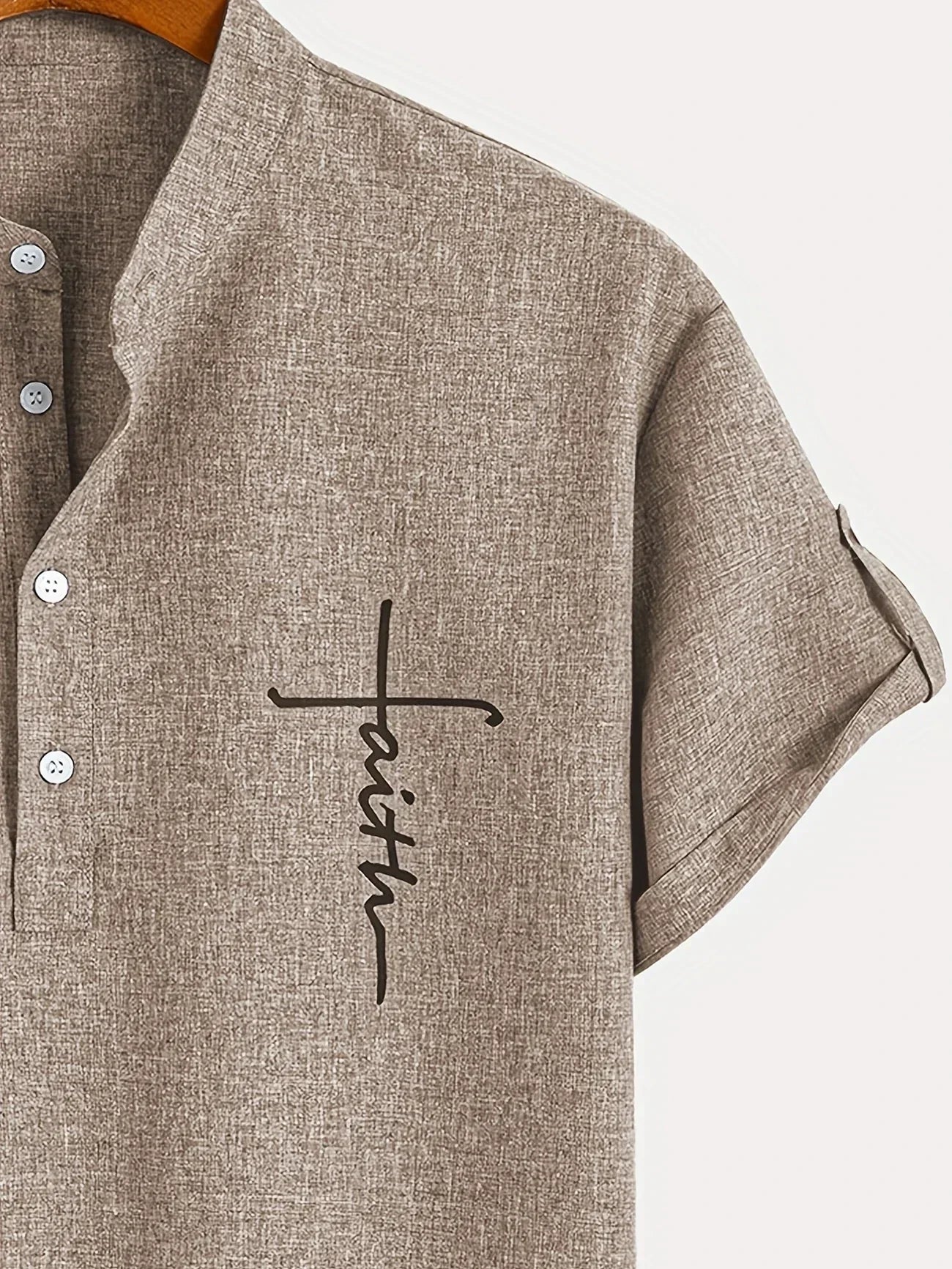 LAURENT MONACO | CHEMISE À COL MONTANT POUR HOMMES