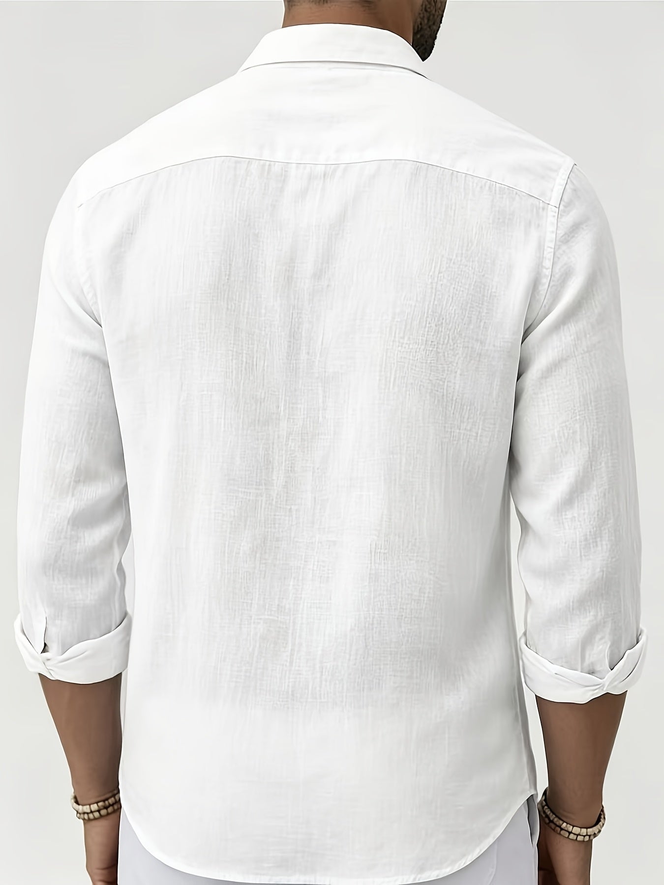 LAURENT MONACO | CHEMISE EN MÉLANGE DE LIN POUR HOMME
