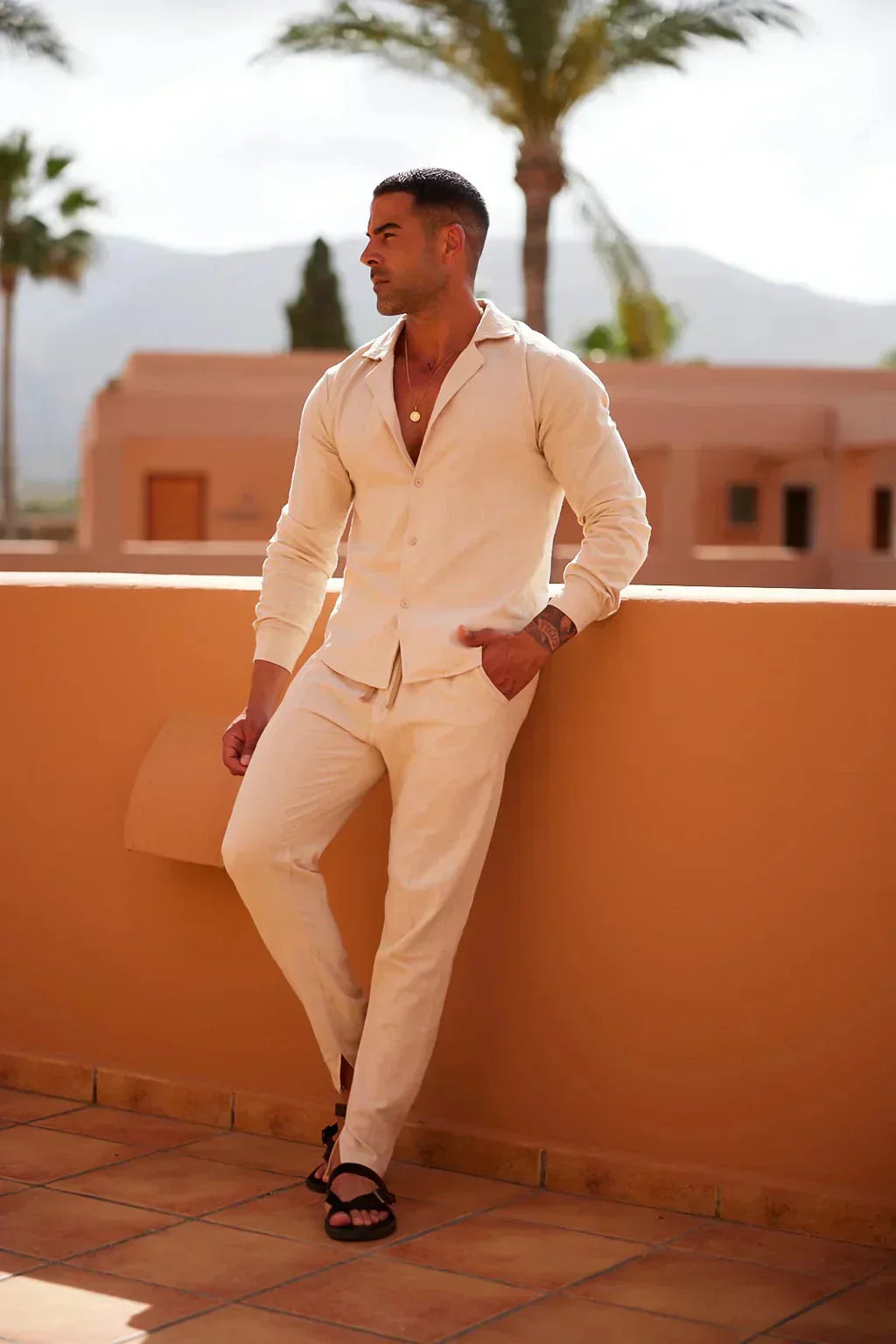 LAURENT MONACO | ENSEMBLE LIN POUR HOMME
