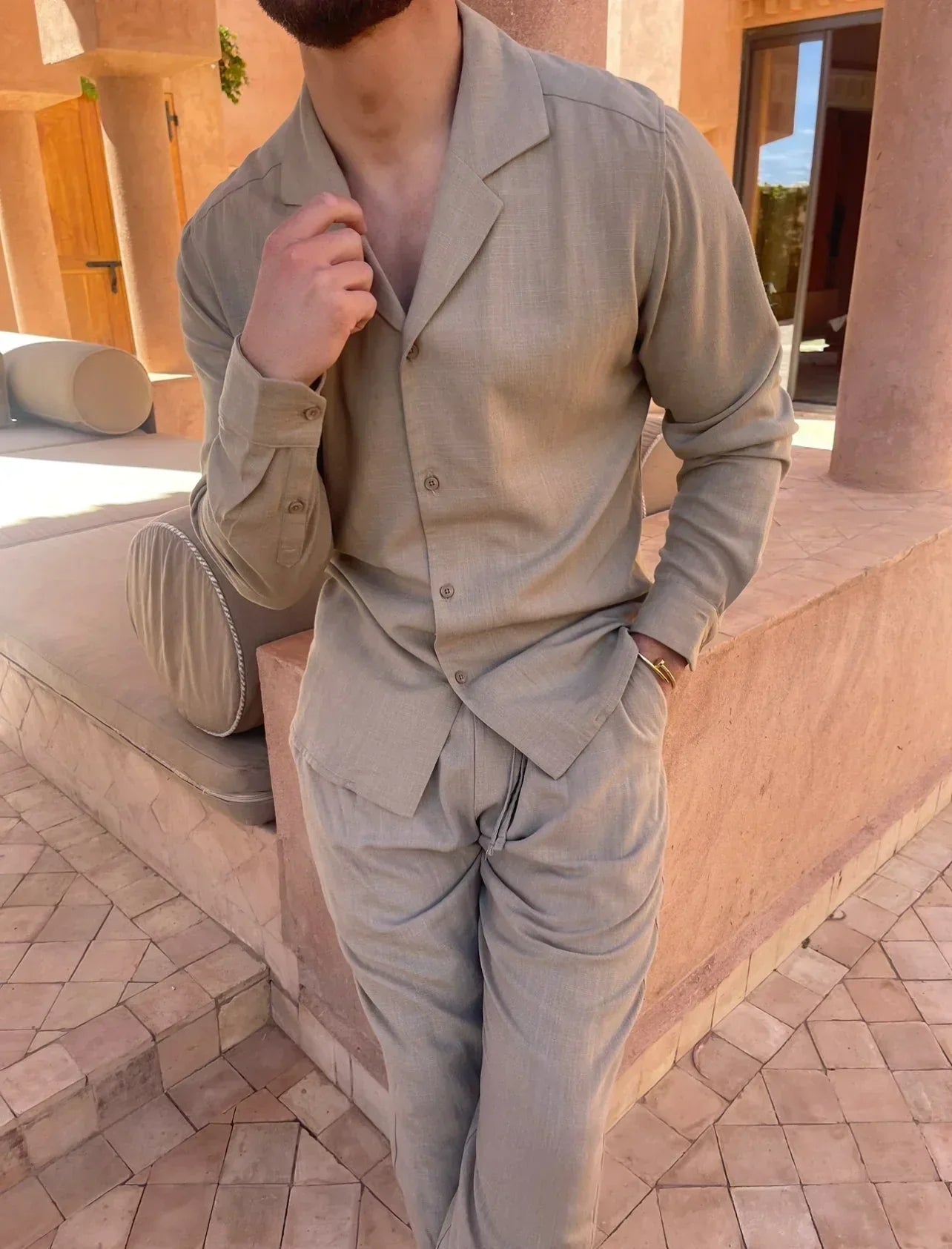 LAURENT MONACO | ENSEMBLE LIN POUR HOMME