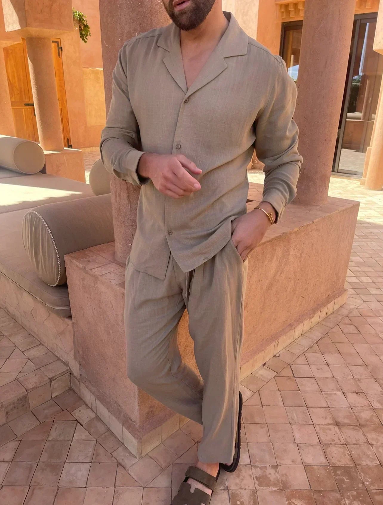 LAURENT MONACO | ENSEMBLE LIN POUR HOMME