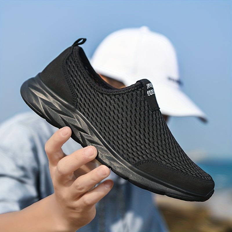 LAURENT MONACO | BASKETS SANS LACETS EN MAILLE POUR HOMMES
