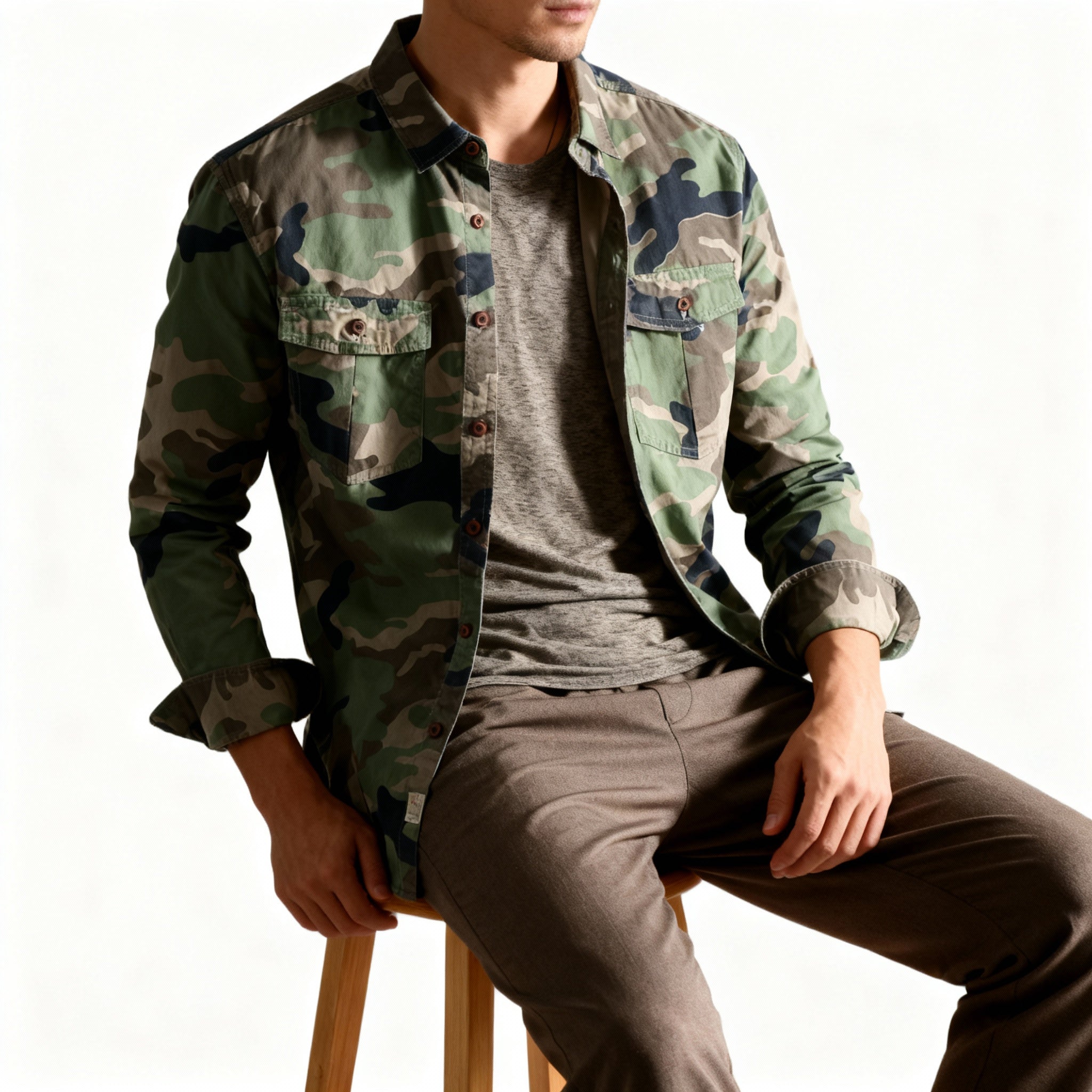 LAURENT MONACO | VESTE CAMO POUR HOMMES