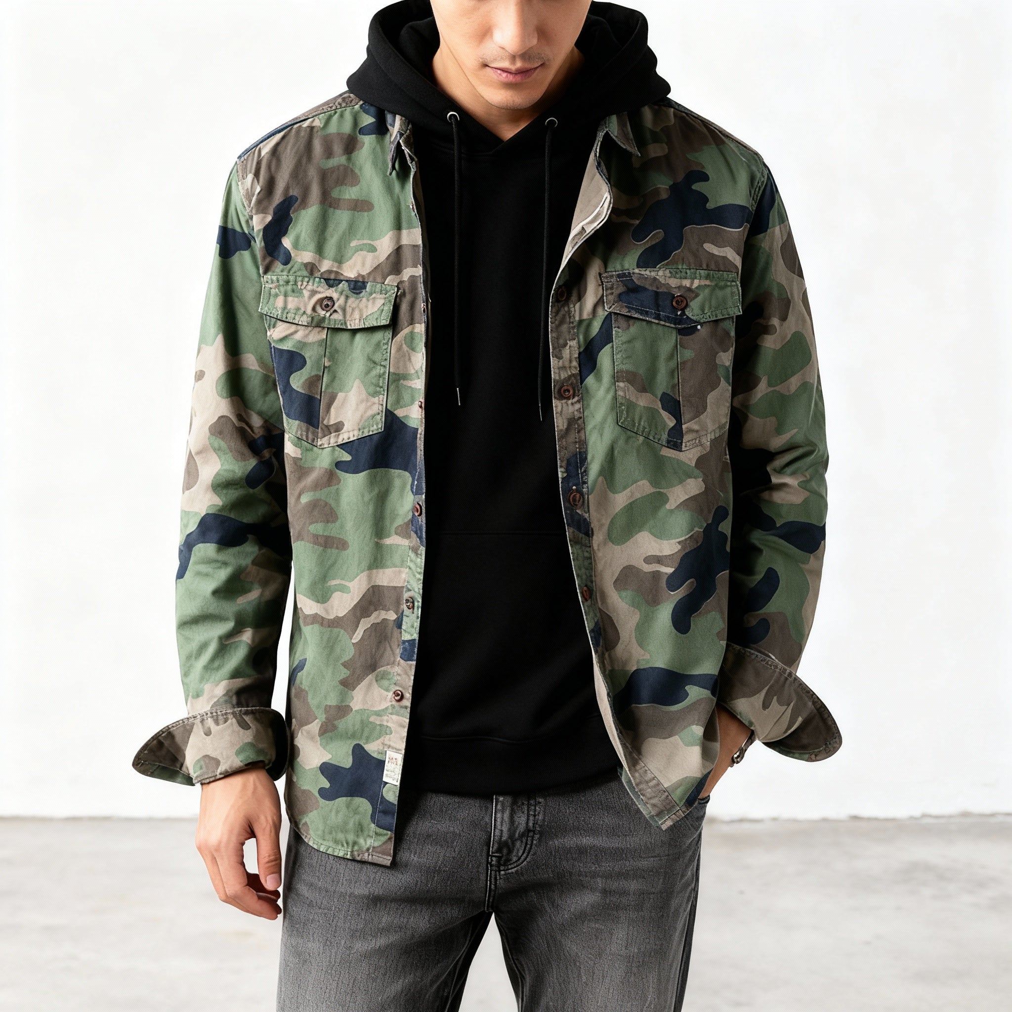 LAURENT MONACO | VESTE CAMO POUR HOMMES