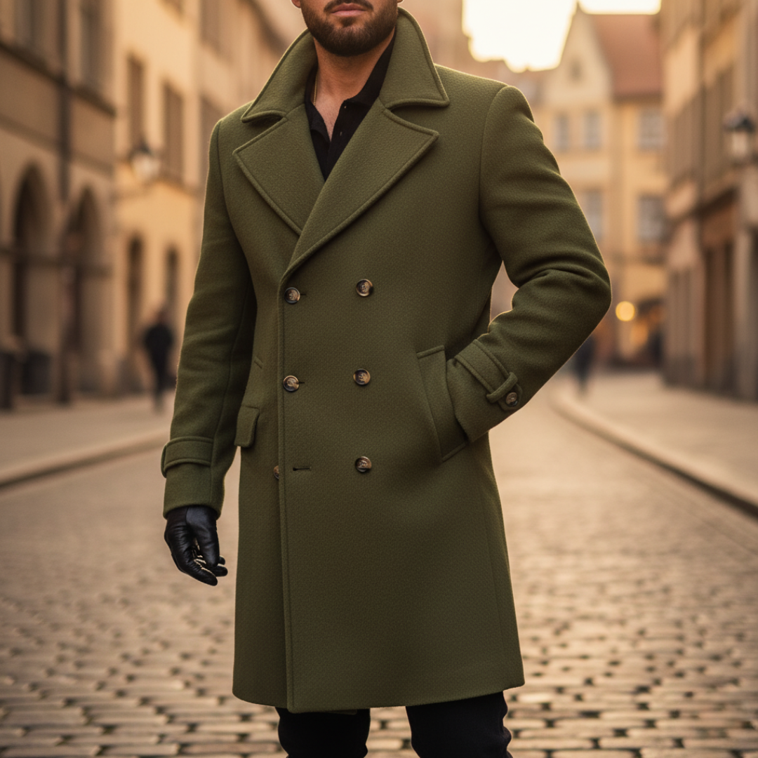 LAURENT MONACO | MANTEAU CLASSIQUE EN LAINE POUR HOMME